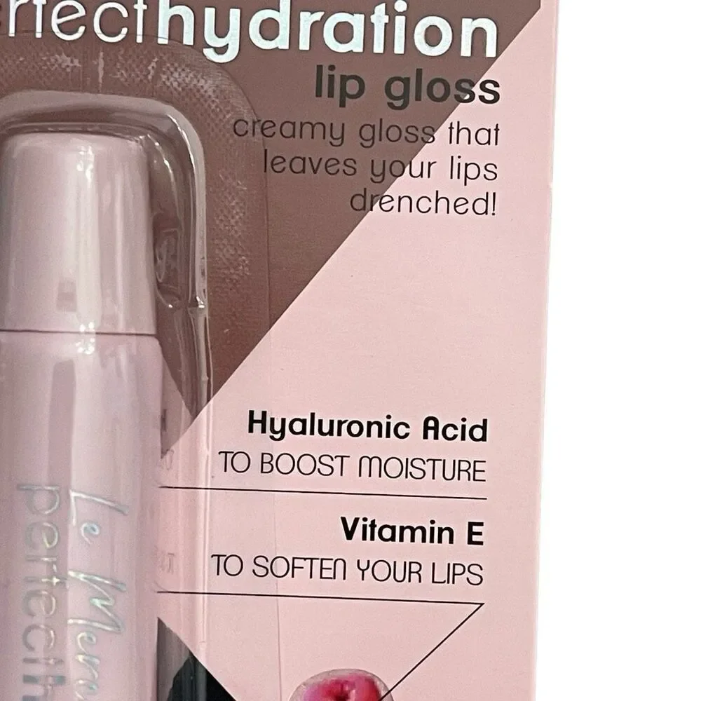 Le Mercerie Perfect Hydration Lip Gloss Hyaluronic Acid Vitamin E 0.5oz